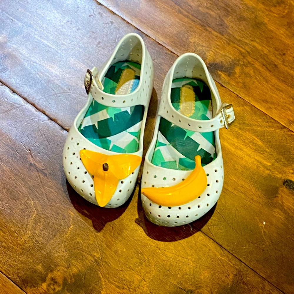 Cute banana girly Melissa shoes